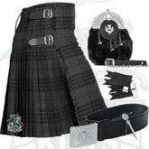 Battle Of Kilts Men’s Tartan Kilt Outfit – 6-Piece Scottish Set with Premium Accessories